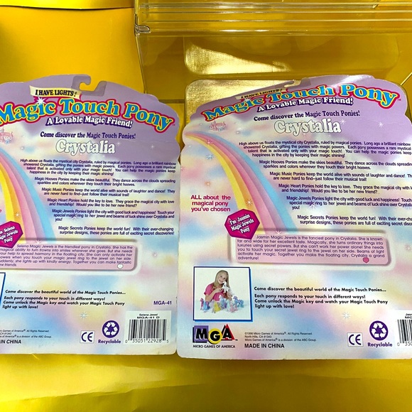 MAGIC TOUCH PONY VTG 90s MAGIC JEWELS PONIES, LIGHT UP & BLINK COLLECTION OF 4 - Picture 15 of 15